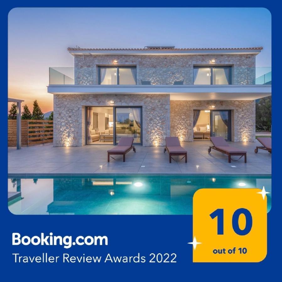 Kefalonia Stone Villas - Villa Petros Kefalonica トラペザキ エクステリア 写真