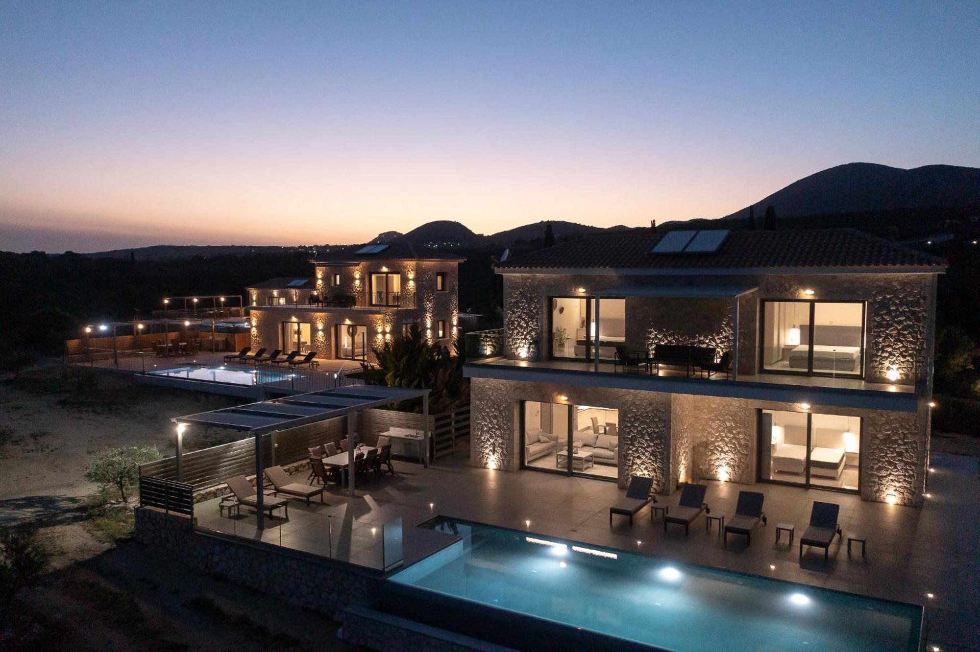 Kefalonia Stone Villas - Villa Petros Kefalonica トラペザキ エクステリア 写真